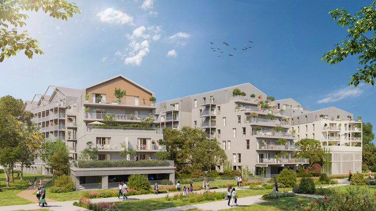 T2 lot E402 — AUREA - PH2 - B3 - Cages E et F à Chambéry — visuel 1 sur 1