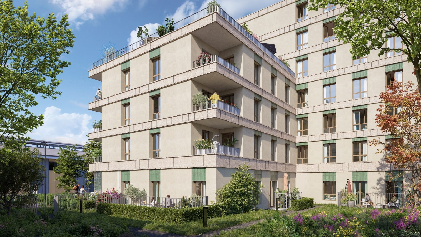 Programme neuf PASSERELLE DU CHEMIN VERT à Aubervilliers — visuel 1 sur 1