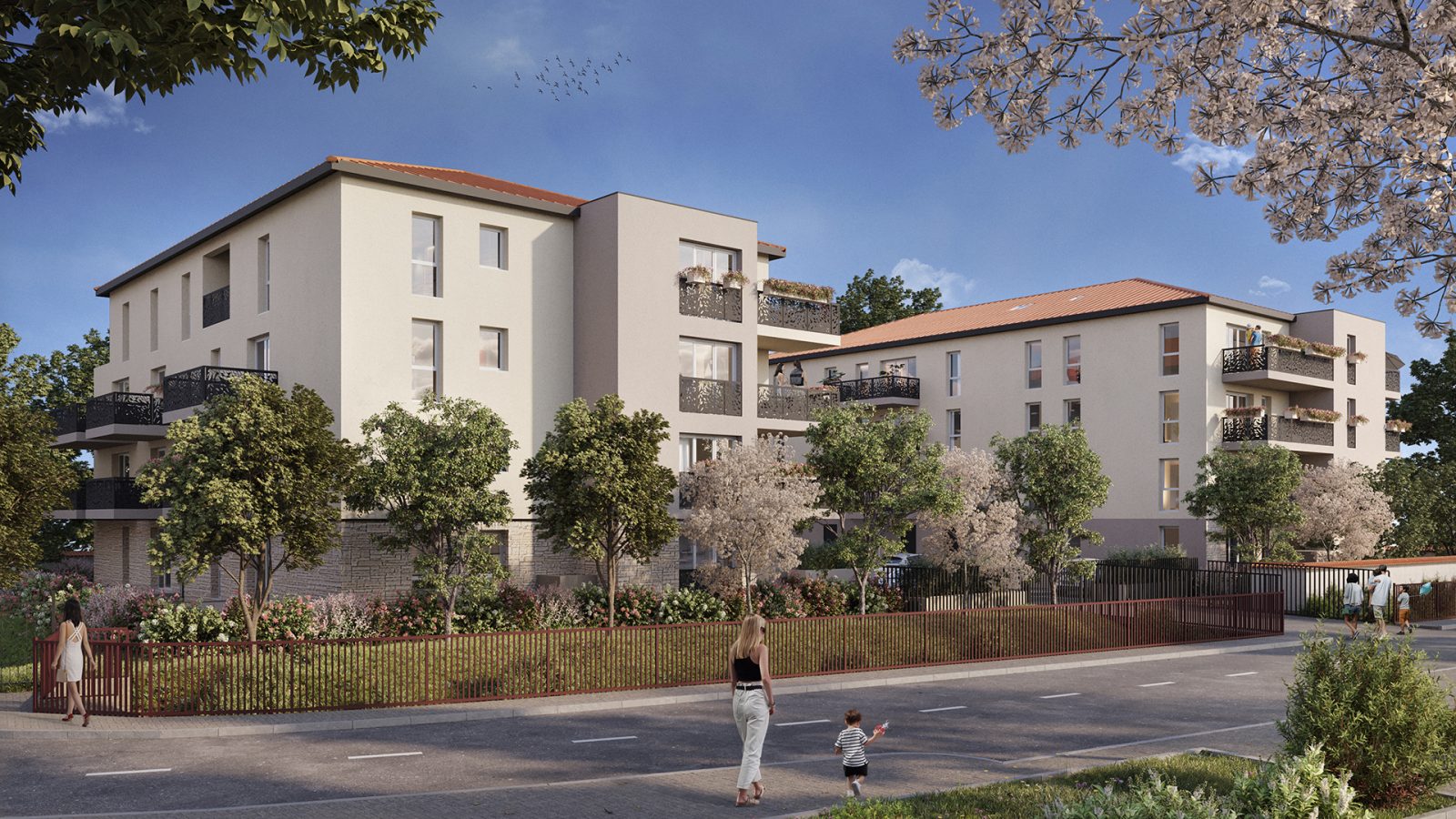 T2 lot B105 — Le Clos des Amandiers à Jassans-Riottier — visuel 1 sur 1