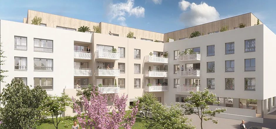 T3 lot C102 — LE JARDIN D'ADELAIDE (JEANBRUN) à Sotteville-lès-Rouen — visuel 1 sur 1