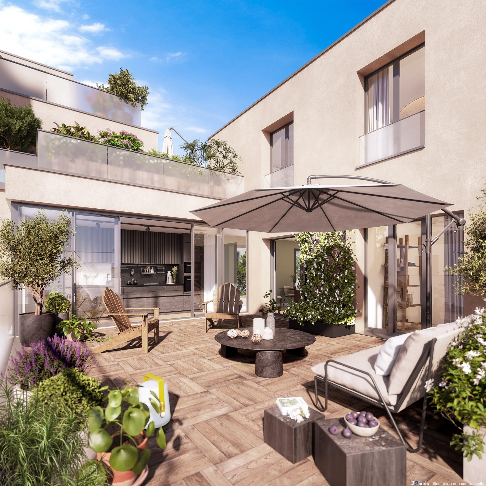 T4 lot 1.4. — LES JARDINS DE GALLERON à Paris — visuel 1 sur 1