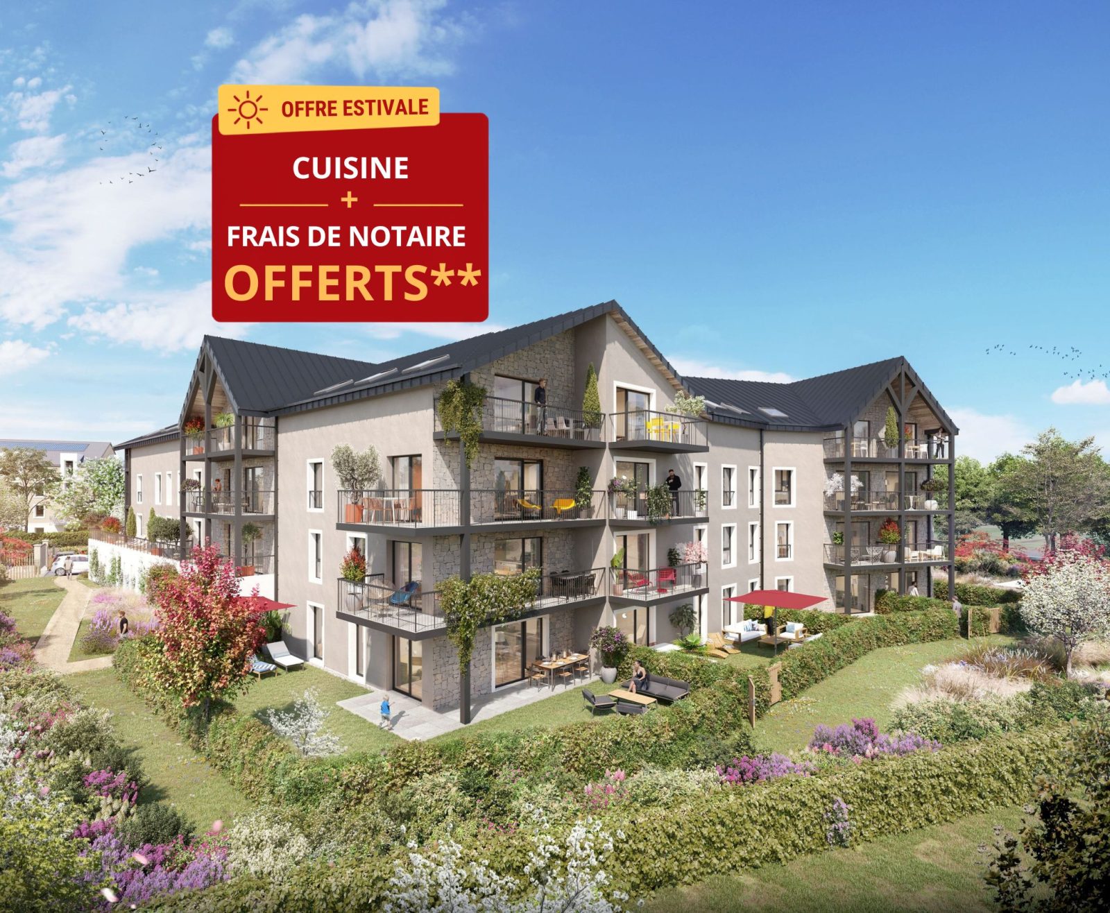 T2 lot 1-A202 — LES ALIZES à Octeville-sur-Mer — visuel 1 sur 1